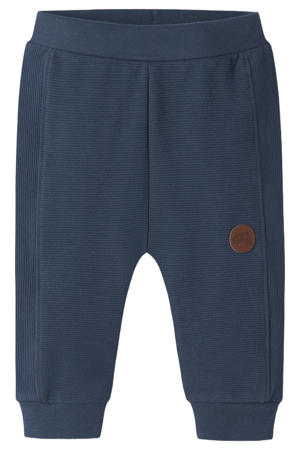 katoenen regular fit babybroek - donkerblauw