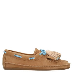 suède bootschoenen beige