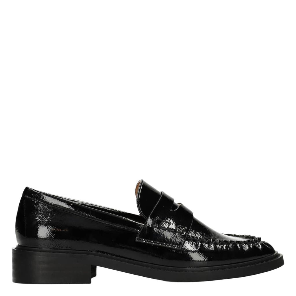 Zwarte dames POSH by Poelman Bella lakleren loafers