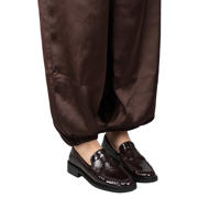 thumbnail: POSH by Poelman Bella lakleren loafers met blokhak bordeaux