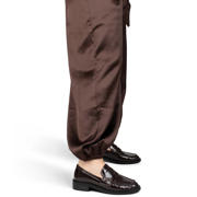 thumbnail: POSH by Poelman Bella lakleren loafers met blokhak bordeaux