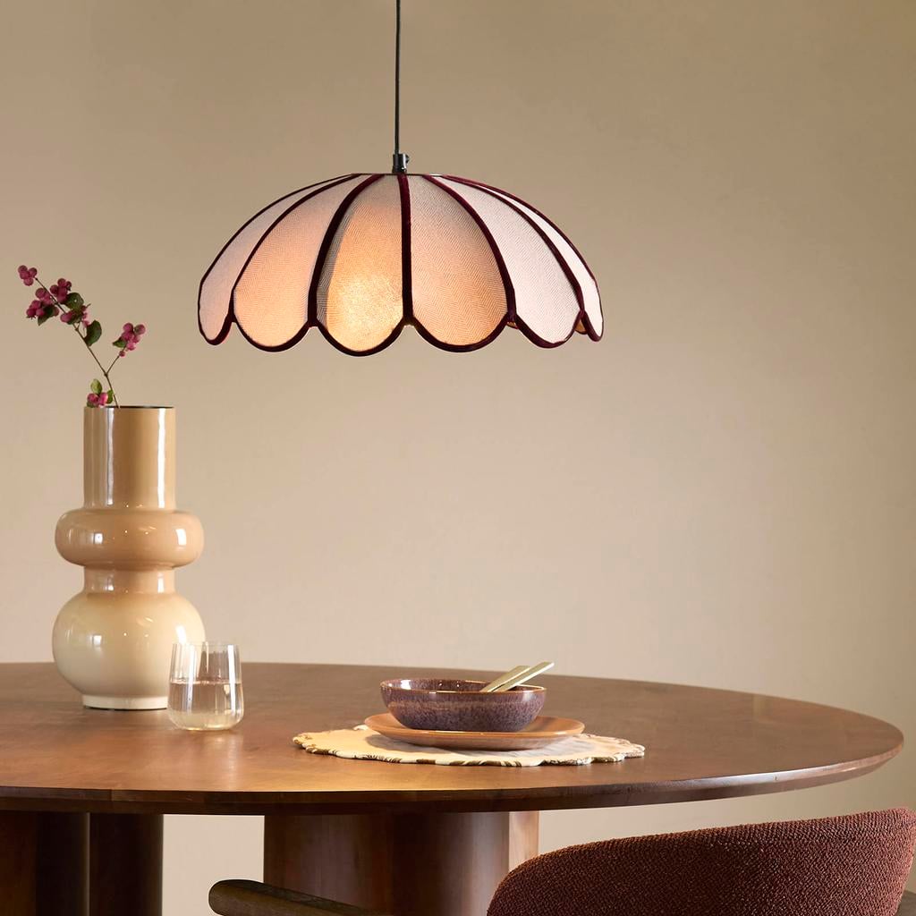 NOUS Living hanglamp Lieve E27 Ø 40 cm - donkerrood