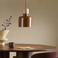 NOUS Living ijzeren hanglamp Kiki E27 Ø 23 cm - roodbruin