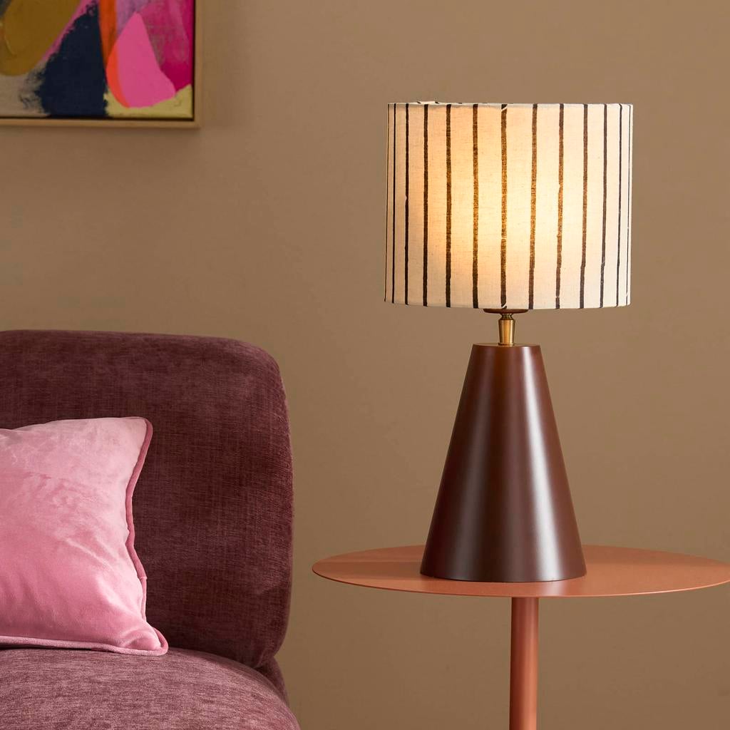 NOUS Living Line tafellamp - beige/bruin