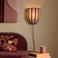 NOUS Living stoffen wandlamp Lieve E27 - donkerrood