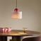 NOUS Living stoffen hanglamp Lively E27 Ø 25 cm - roodbruin