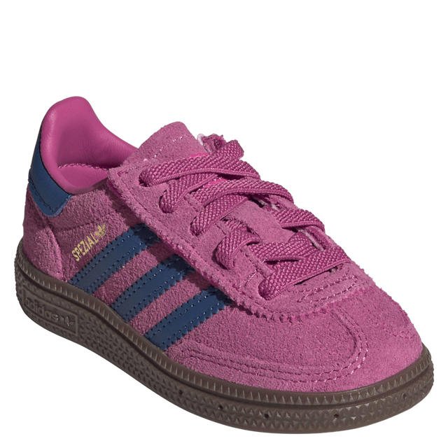 adidas Originals Handball Spezial sude sneakers met elastische veters  roze/blauw | wehkamp