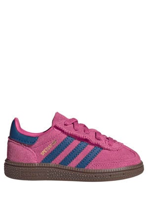 Handball Spezial suède sneakers met elastische veters roze/blauw