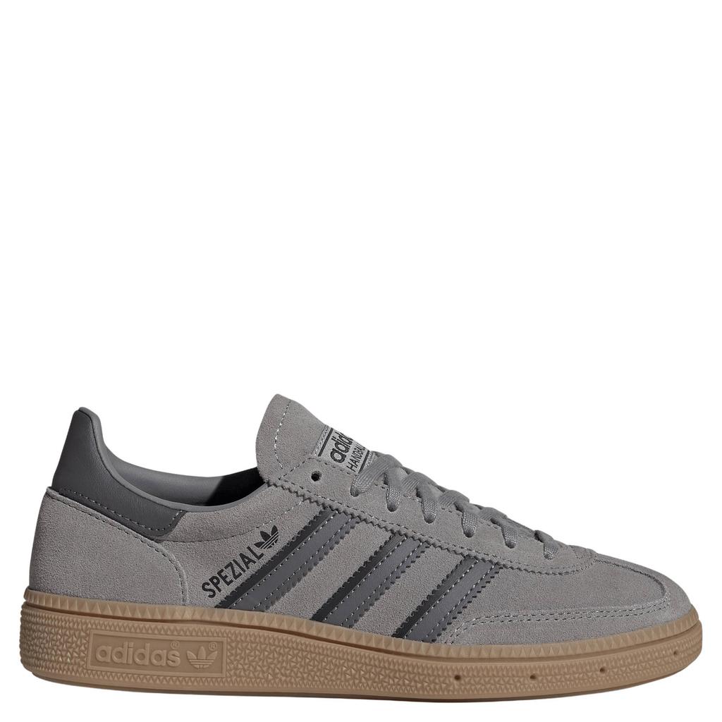 Grijze jongens en meisjes adidas Originals Handball Spezial suède sneakers van bovenwerk van leer en synthetische materialen met veters