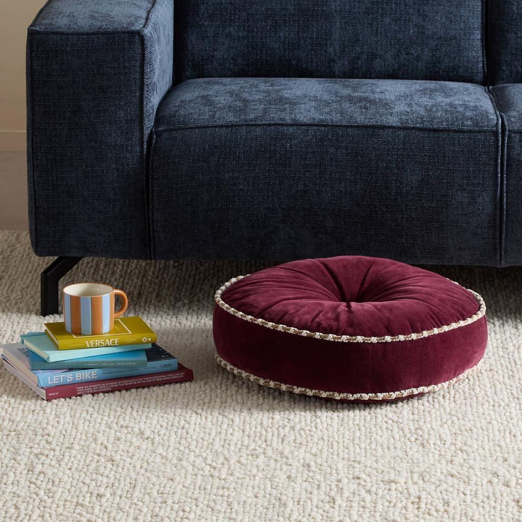 NOUS Living ronde sierkussen Ranger Ø50 cm - donkerrood