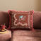 NOUS Living vierkante gebloemde sierkussenhoes Ryker 45x45 cm - bruin/roze/blauw