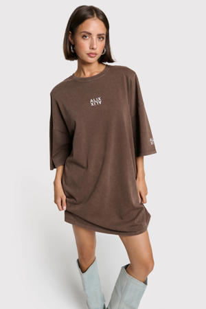 T-shirtjurk bruin