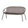 WOOOD WOOOD Bruce Bank 2-Zits - Polypropeen/Metaal - Zand - 74x131x74