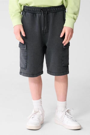 regular waist sweatshort antraciet
