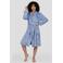LingaDore fleece badjas - blauw