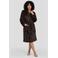 LingaDore fleece badjas - donkerbruin