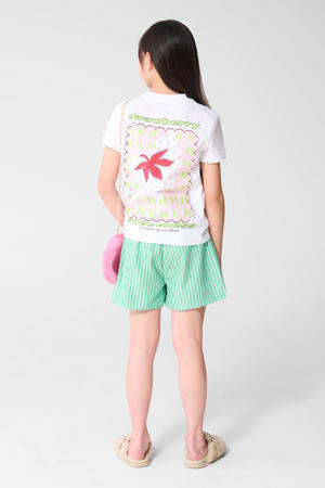 T-shirt met backprint wit