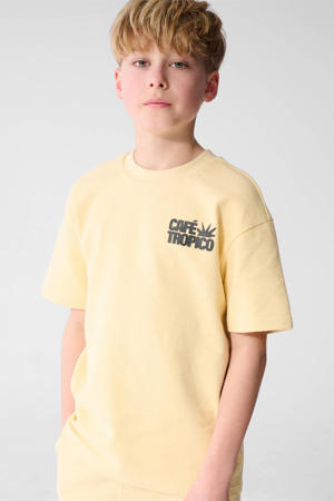 T-shirt lichtgeel