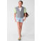 Shoeby cropped blazer met krijtstreep grijs
