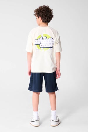 T-shirt met backprint ecru
