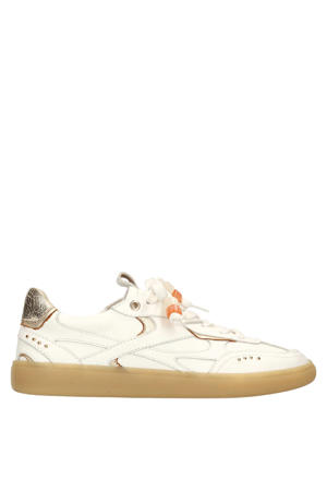 suède sneakers wit