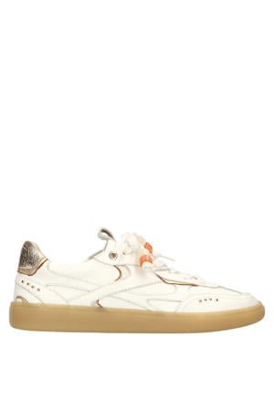 suède sneakers wit