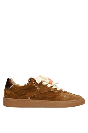 suède sneakers bruin