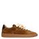 Manfield suède sneakers bruin