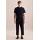 Seidensticker regular T-shirt donkerblauw