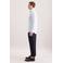 Seidensticker regular gestreept casual overhemd turquoise