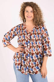 thumbnail: Paprika Plus Size blouse met print - meerkleurig