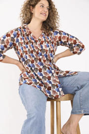 thumbnail: Paprika Plus Size blouse met print - meerkleurig