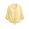 Paprika linnen blouse Plus Size - geel