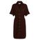 &Co Woman blousejurk met ceintuur - bruin