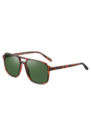 zonnebril Lai met tortoise print donkerbruin
