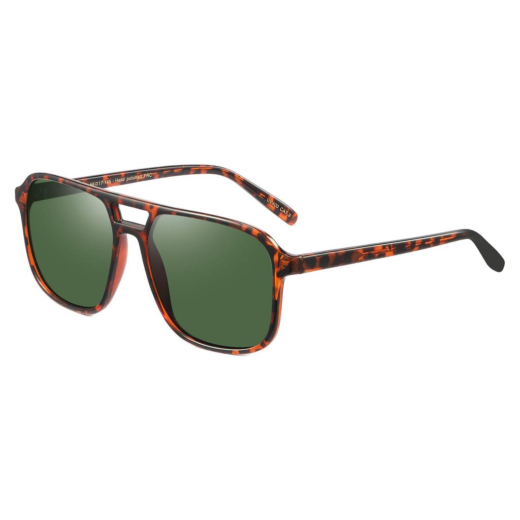 Eco Shades zonnebril Lai met tortoise print donkerbruin