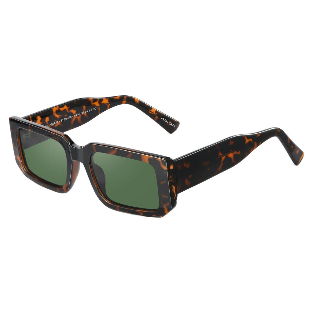 Eco Shades zonnebril Gallina met tortoise print donkerbruin