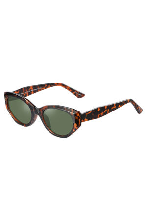 zonnebril Palma met tortoise print bruin