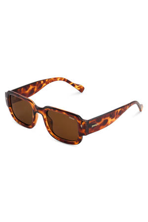 zonnebril met tortoise print Sidari bruin