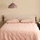 NOUS Living hoofdbord kussen zand met burgundy (190x85 cm)