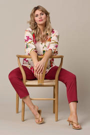 thumbnail: &Co Woman viscose gebloemde blouse - ecru