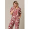 &Co Woman top met print - donkerrood