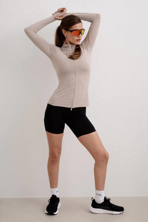 Le Run hardloopshirt met lange mouwen zand