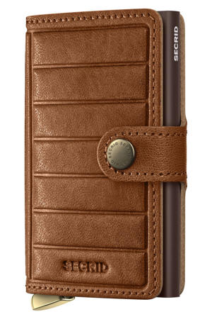 pasjeshouder Wallet Emboss Lines cognac