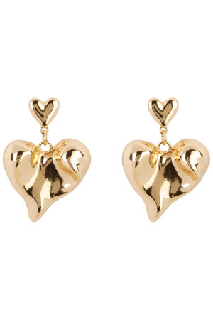 oorbellen Jessie Heart goudkleurig
