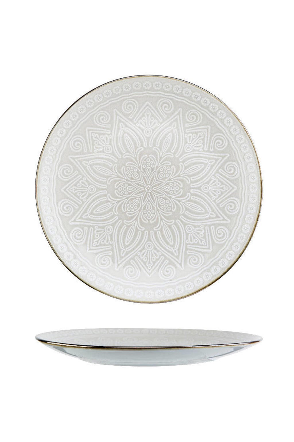 Cosy & Trendy Dinerborden Murano Beige ø 27.5 cm - 6 Stuks