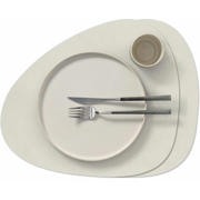 thumbnail: LIND DNA LIND DNA Placemats Nupo - Leer - Linen - Curved - 44 x 37 cm - 2 Stuks