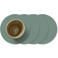 LIND DNA LIND DNA Onderzetters Nupo - Leer - Pastel Green - ø 10 cm - 4 Stuks