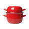 Cosy & Trendy  Mosselpan - Emaille - Rood - ø 18 cm / 2.8 liter - geëmailleerde anti-aanbaklaag