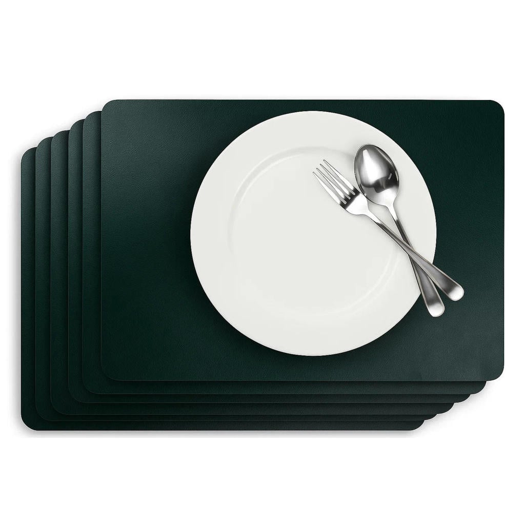Cosy & Trendy Placemats Leather Look Pine Grove 43 x 30 cm - 6 Stuks